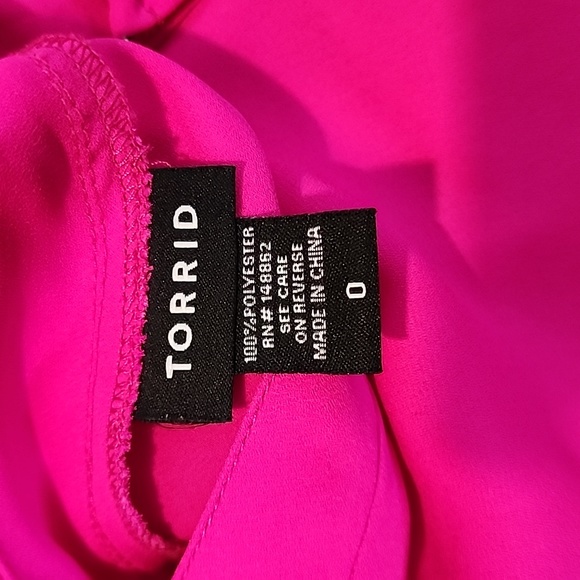 Torrid Magenta Blouse, Large - Picture 3 of 4